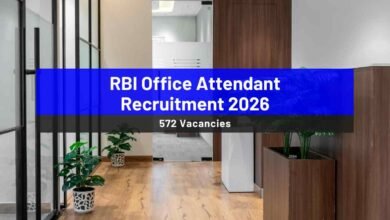 RBI Office Attendant Recruitment 2026: Apply Online for 572 Vacancies - Bohikitap RBI Office Attendant Recruitment 2026