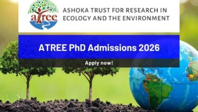 ATREE PhD Admissions 2026
