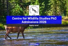 Centre for Wildlife Studies PhD Admissions 2026
