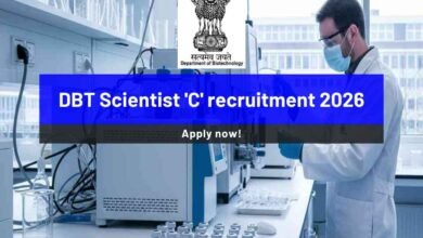 DBT Scientist 'C' Recruitment