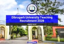 Dibrugarh University Teaching Recruitment 2026