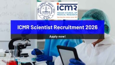 ICMR Scientist Recruitment 2026