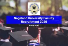 Nagaland University Faculty Recruitment 2026