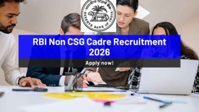 RBI Non CSG Cadre Recruitment 2026