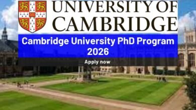 Cambridge University PhD Program 2026