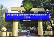 GU Spring Semester PhD Admission 2026
