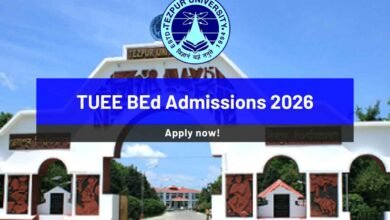 TUEE BEd Admissions 2026