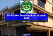 MSSV Non Teaching Recruitment 2026