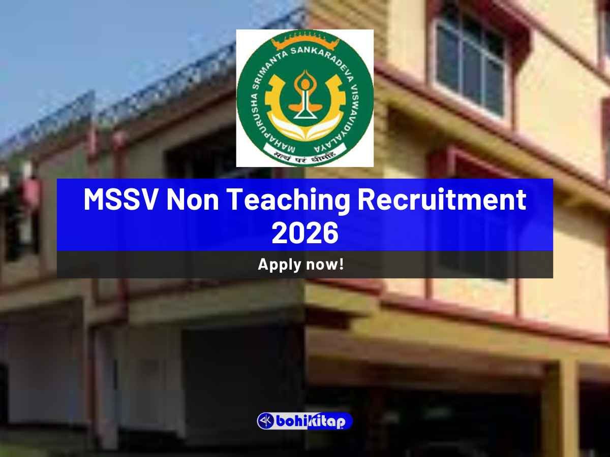MSSV Non Teaching Recruitment 2026