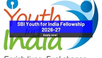SBI Youth for India Fellowship 2026