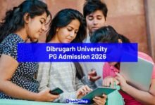 Dibrugarh University PG Admission 2026