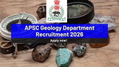 APSC Geology Department Recruitment 2026