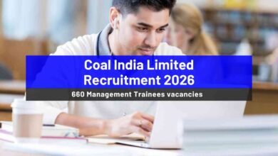 Coal India Limited Recruitment 2026 for 660 Management Trainees vacancies