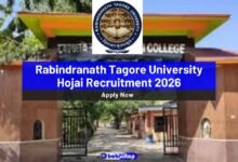 Rabindranath Tagore University Hojai Recruitment 2026