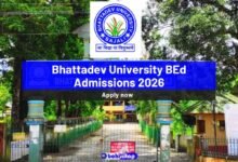 Bhattadev University BEd Admissions 2026
