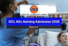 IOCL BSc Nursing Admission 2026