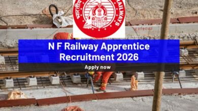 N F Railway Apprentice Recruitment 2026