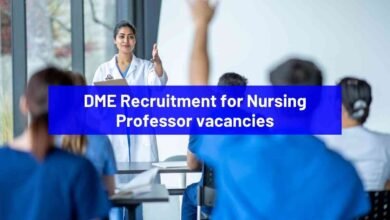 DME Recruitment for Nursing Professor vacancies