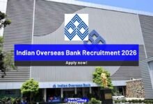 Indian Overseas Bank Recruitment 2026