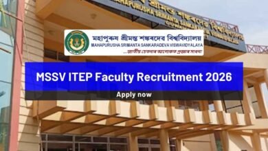 MSSV ITEP Faculty Recruitment 2026