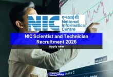 NIC Scientist and Technician Recruitment 2026