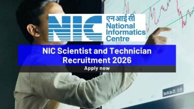 NIC Scientist and Technician Recruitment 2026
