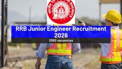 RRB Junior Engineer Recruitment 2026