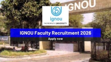 IGNOU Faculty Recruitment 2026
