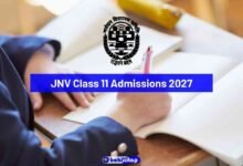 JNV Class 11 Admissions 2027