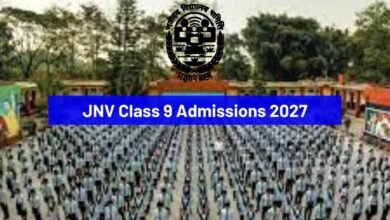 JNV Class 9 admissions 2027