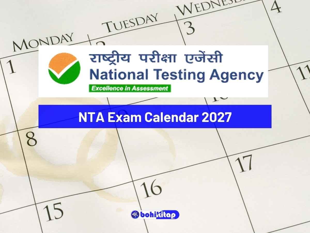 NTA Exam Calendar 2027