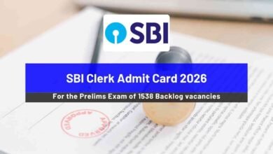SBI Clerk Admit Card 2026