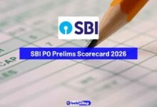 SBI PO Prelims Scorecard 2026 and Cutoff