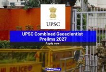 UPSC Combined Geoscientist Prelims 2027