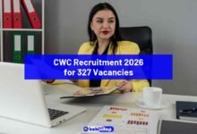 CWC Recruitment 2026 for 327 Vacancies