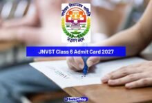 JNVST Class 6 Admit Card 2027
