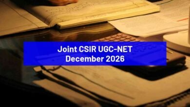 Joint CSIR UGC-NET December 2026