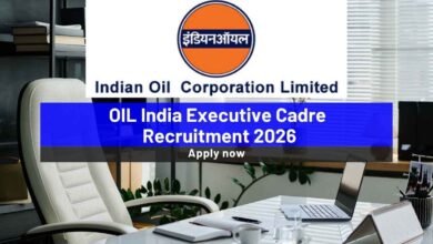 OIL India Executive Cadre Recruitment 2026