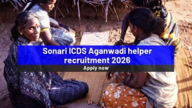 Sonari ICDS Aganwadi helper recruitment 2026