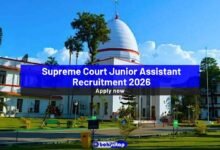 Supreme Court Junior Assistant Recruitment 2026