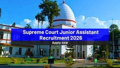 Supreme Court Junior Assistant Recruitment 2026